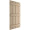 Ekena Millwork Rustic Four Board Spaced Board-n-Batten Knotty Pine Faux Wood Shutters, 23 1/2W x 60H, PR SHUBSS23X60KPPR - alternate 5